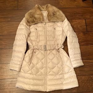 Laundry puffer coat. Size M. Color -Cream